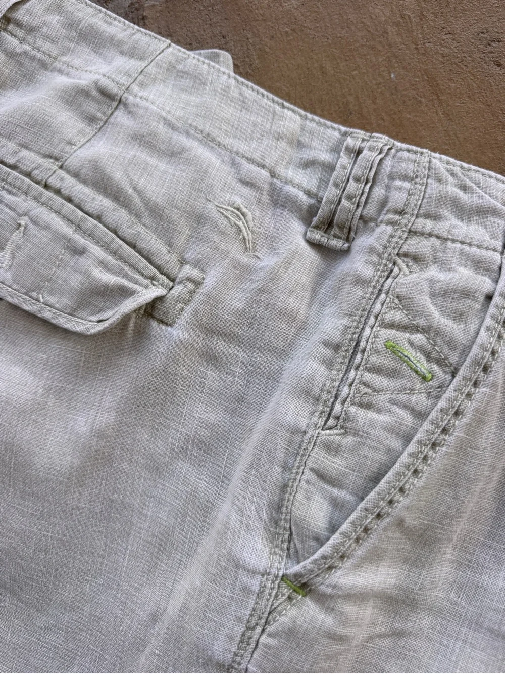 Tommy Bahama Relax Men’s 40x32 100% Linen Pants Beige Resort Casual
